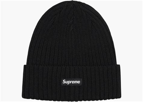 supreme overdyed beanie black.